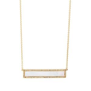 Jennifer Meyer Women's Bar Pendant Necklace - Gold
