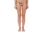 Dolce & Gabbana Women's Rose-print Microfiber String Bikini Bottom