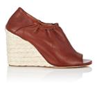 Derek Lam Women's Cosimia Leather Wedge Sandals - Terracotta