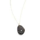 Cvc Stones Women's Speckled Stone & Diamond Pendant Necklace - Black