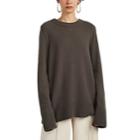 The Row Women's Sibina Wool-cashmere Sweater - Dark Gray