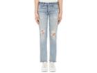 Re/done Women's Distressed Low Rise Skinny Jeans
