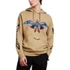 Givenchy Men's Logo & Eagle Terry Hoodie - Neutral