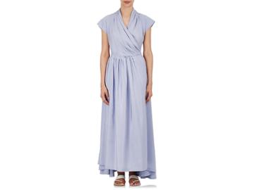 Thierry Colson Women's Isolde Striped Silk Wrap Dress