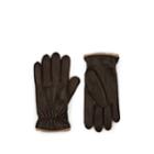 Barneys New York Men's Cashmere-lined Deerskin Gloves - Brown