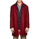 Lanvin Men's Virgin Wool Twill Topcoat-red