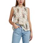 Barneys New York Women's Floral Cotton Voile Blouse - Ivorybone