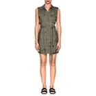 L'agence Women's Evelyn Washed Twill Shirtdress-green