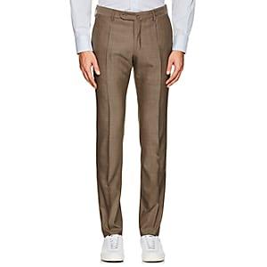 Incotex Men's S-body Slim-fit Technowool Trousers-beige, Tan