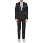 Isaia Men's Sanita Worsted Wool-blend Two-button Suit-charcoal