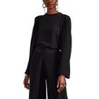 By. Bonnie Young Women's Silk Satin Tunic Blouse - Black