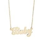 Bianca Pratt Women's Baby Nameplate Necklace - Gold