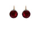 Stephanie Windsor Antiques Women's Round Crystal Drop Earrings - Red