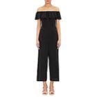 L'agence Women's Nicolle Washed Silk Jumpsuit-black