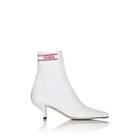 Fendi Women's Rockoko Leather Ankle Boots - White