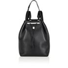 The Row Women's Leather Drawstring Backpack 11-black