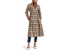 Akira Naka Women's Checked Wool Belted Coat