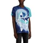 Amiri Men's Shark-print Tie-dyed Cotton T-shirt - Blue
