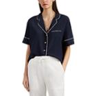 Alex Mill Women's Silk Pajama-style Top - Navy