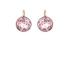 Stephanie Windsor Antiques Women's Round Crystal Drop Earrings-pink
