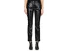 Helmut Lang Women's Patent Leather Crop Flared Pants