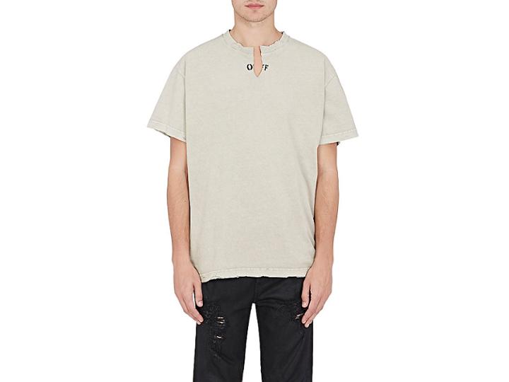 Off-white C/o Virgil Abloh Men's Distressed Cotton T-shirt