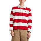 Ami Alexandre Mattiussi Men's Striped Cotton Rugby Shirt - Red