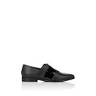 Barneys New York Women's Laceless Leather Loafers - Black