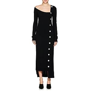 Ji Oh Women's Wool-cashmere Asymmetric Cardigan Dress-black