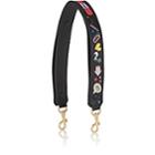 Anya Hindmarch Women's All Over Stickers Leather Shoulder Strap-black