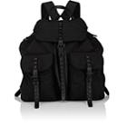Prada Women's Leather-trimmed Backpack-black