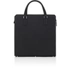 Barneys New York Men's Leather Business Bag-black