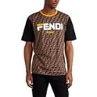 Fendi Men's Fendi Mania Cotton T-shirt - Black