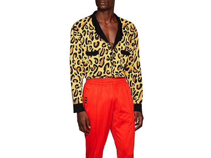 Landlord Men's Leopard-print Cardigan