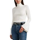 Alexander Wang Women's Cotton Bell-sleeve Sweater - White