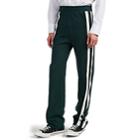 Wales Bonner Men's Striped Cotton Track Pants - Green