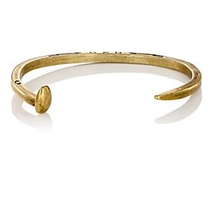 Giles And Brother Men's Skinny Railroad Spike Cuff-gold