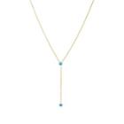 Jennifer Meyer Women's Turquoise Bezel Lariat Necklace-turquoise