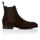 Carmina Shoemaker Men's Suede Chelsea Boots-dk. Brown