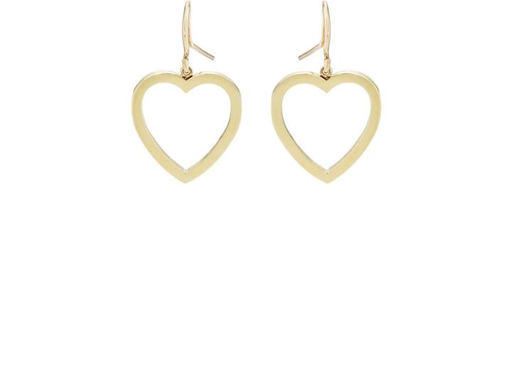 Jennifer Meyer Women's Large Open Heart Drop Earrings