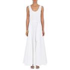 The Row Women's Daria Stretch-cotton Belted Maxi Dress-optic White