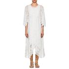 Chlo Women's Cape-sleeve Cotton-blend Lace Maxi Dress-white
