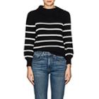 Co Women's Striped Wool-cashmere Sweater - Black