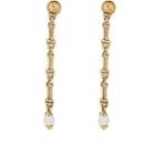 Goossens Paris Women's Pearl-embellished Drop Earrings-gold