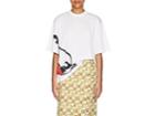 Prada Women's Flame-shoe-print Cotton T-shirt