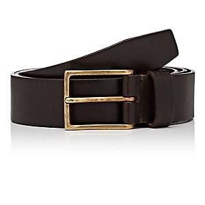 Felisi Men's Square-buckle Leather Belt-brown