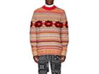 Sacai Men's Fair Isle Wool Oversized Sweater