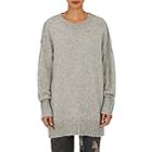 R13 Women's Oversized Crewneck Sweater-heather Grey