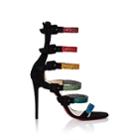 Christian Louboutin Women's Raynibo Suede Sandals - Black, Multicolor