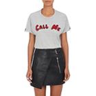 Sandrine Rose Women's Call Me Cotton-blend T-shirt - Gray